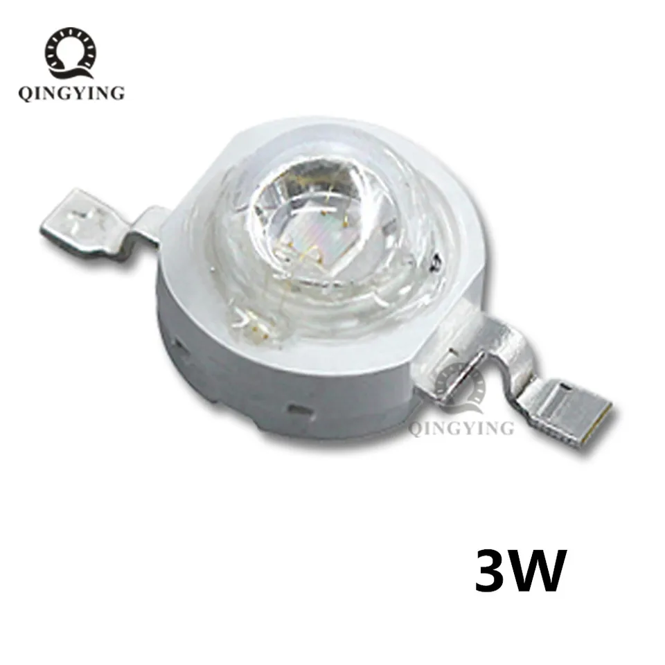High Power Cyan/Ice Blue LED Chip - 480nm To 490nm Wavelength, 3W To 100W Options For DIY Projects