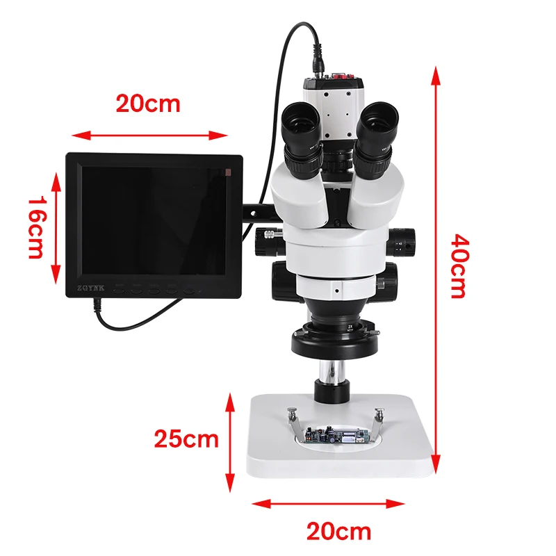 Камера 21MP 1080P HD USB VGA CVBS + адаптер 1/3 8 дюймовый ЖК 56 светодиодных кольцевых ламп