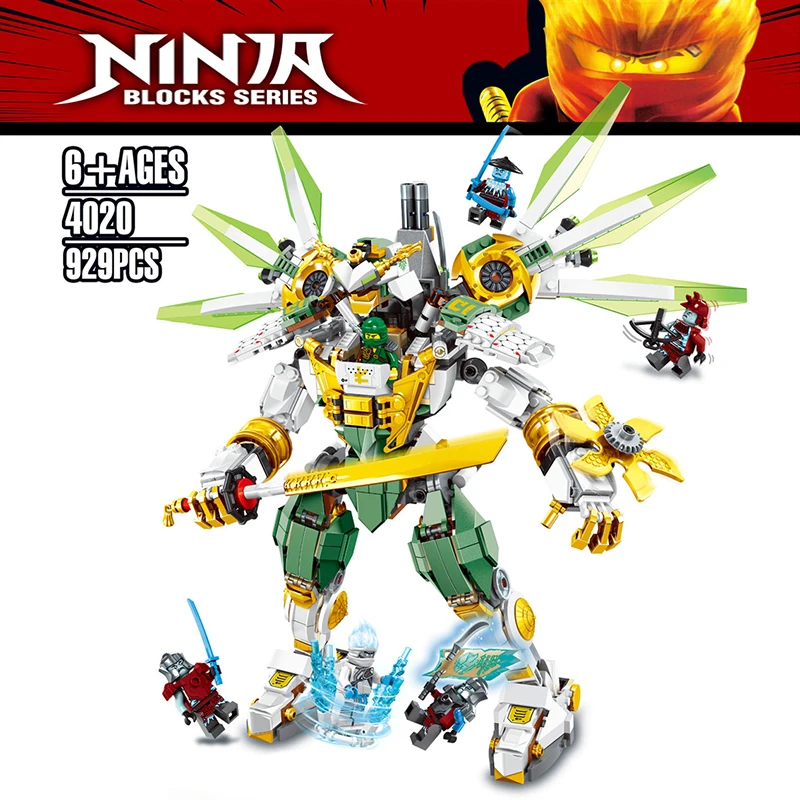 Для Ninjagoes Ninja Lloyd's Titan Mech Stormbringer Fire Fang Pyro Snake Zane фигурки Kai, jay, Cole Krait строительные блоки игрушки для детей
