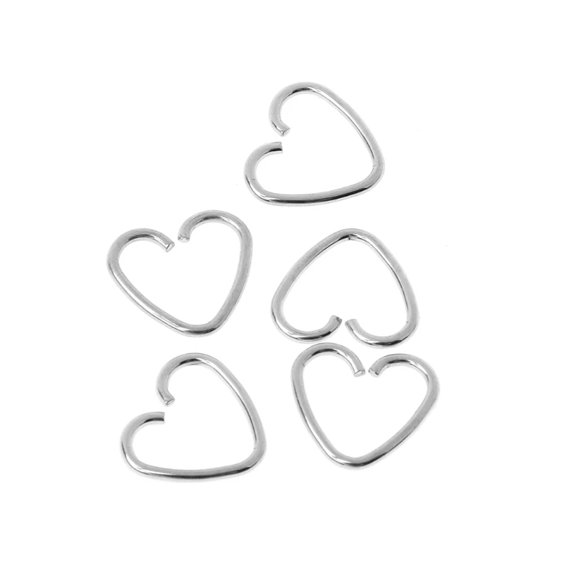 

Heart Shaped Fake Tragus Piercing Hoop Helix Cartilage Tragus Daith Stud Earring DXAA