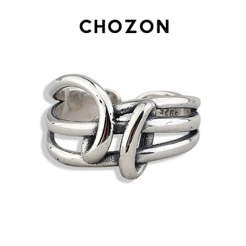 

Women's Korean-Style Vintage Fashion Creative Index Finger Ring S925 Sterling Silver Cross Open Ring Origional Bulk