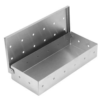 

New Wood Chips BBQ Smoker Box for Indoor Outdoor Charcoal Gas Barbecue Grill Meat Infused Smoke Flavor Accessories Smoker Box