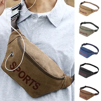 

new fashion waist bag belt bag Unisex Fashion Simple Canvas Sport Single Shoulder Bag Waist Packs поясная сумка сумка на пояс