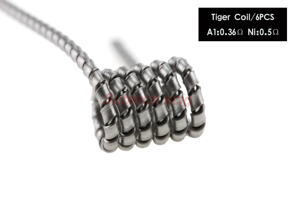 Пиратский NI80 готовый комплект катушек 8 в 1 Alien Fused Tiger Clapton катушка Смешанная витая