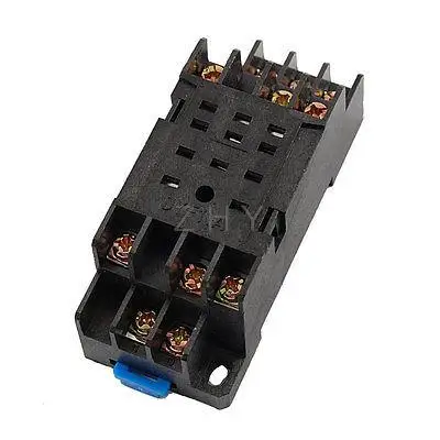 

Replaceable DIN Rail Mounting 10 Terminals Relay Socket Holder