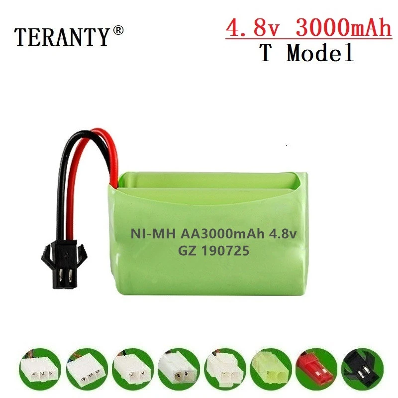3000mah 4,8 v перезаряжаемая батарея для радиоуправляемых игрушек машинки танки роботы пистолеты радиоуправляемые лодки NiMH батарея AA 4,8 v 2400mah батареи в упаковке 20 шт