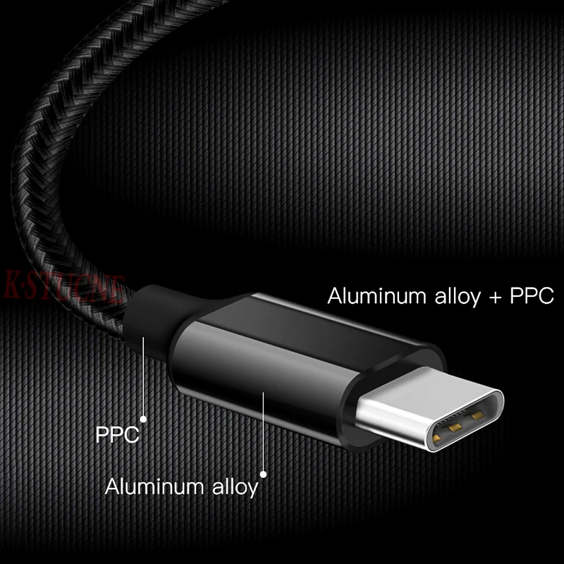 Кабель KSTUCNE usb type C-usb type C для samsung Galaxy S9 Plus PD 60 Вт QC3.0 3A кабель для быстрой зарядки для устройств type-C