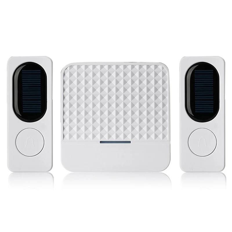 Waterproof Solar Powered Wireless Doorbell Alert System 300M Range 52 Chimes Electric With Led Light EU Plug | Электроника