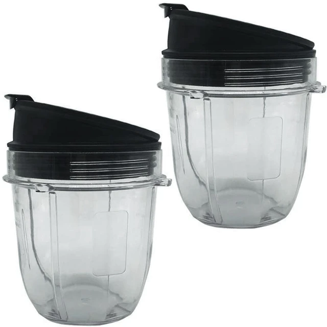 Magic Bullet/Ninja Blender 12oz Cup Replacement with handle and lid