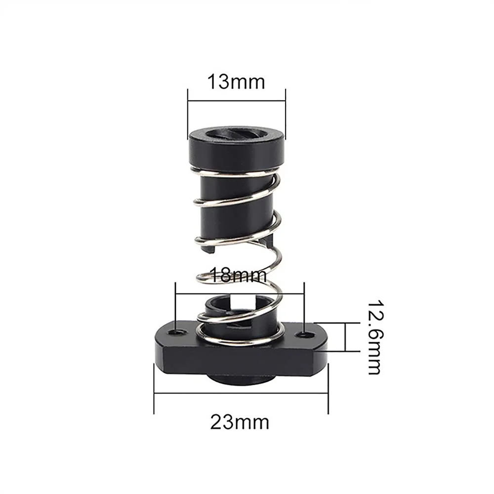 

Anti Backlash Spring Loaded Nut Elimination Gap Nut T8 POM for 3D Printer Accessories