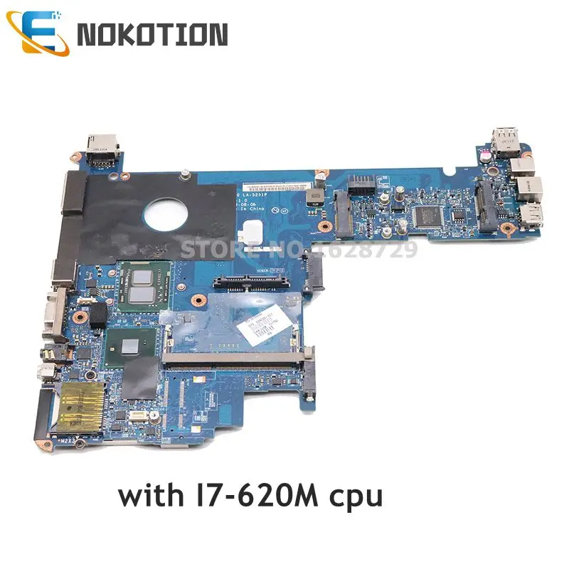 NOKOTION 598765-001 for HP Elitebook 2540P Laptop motherboard KAT10 LA-5251P Mainboard I7-620M CPU DDR3 full test | Компьютеры и офис