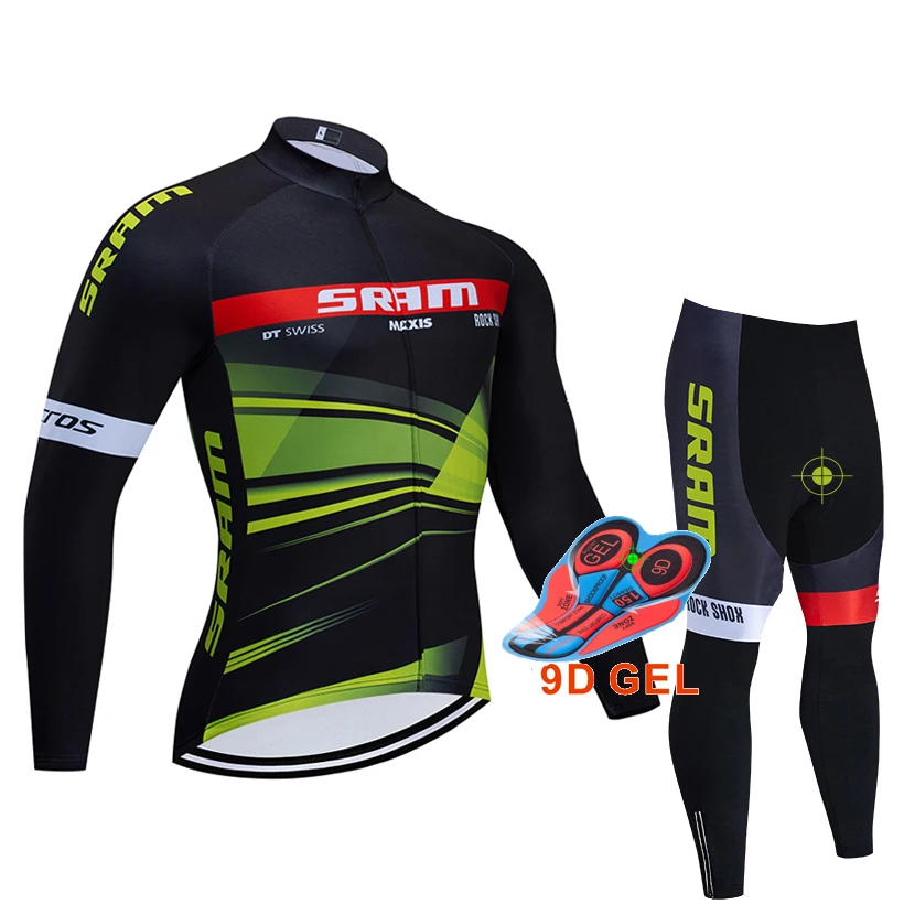 SRAM велосипедная команда Джерси 9D велосипедные Шорты Ropa Ciclismo мужские летние быстросохнущие pro BI Велоспорт Майо нижняя одежда - Цвет: E