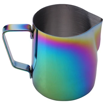 

Milk Jug Stainless Steel Frothing Pitcher Pull Flower Cup Coffee Milk Frother Latte Art Milk Foam Tool Coffeeware-350Ml