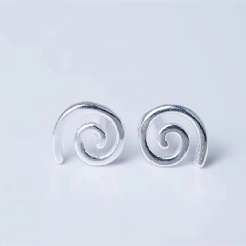 

100% 925 Sterling Silver Jewelry Fashion Tiny 6mmX6mm Hollow Round Triangle Stud Earrings Gift For Girls Kids Lady