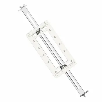 

Durable Stainless Steel Door Cabinets Handle Hole Locator Hole Drilling Opener Template for Woodworking Tools