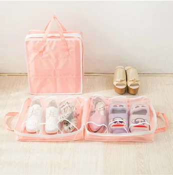 

Large-Capacity Portable Shoe Bag Travel Shoe Storage Organizer Folders Dust-Proof Shoe Bag Clothes Organizer