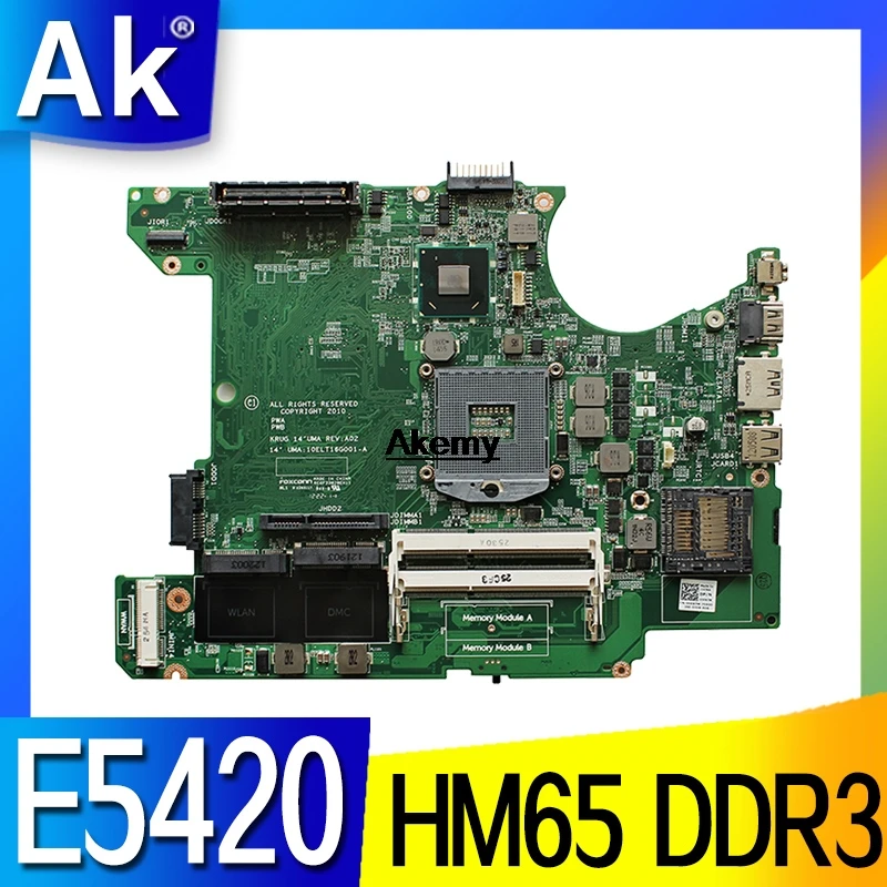 006X7M материнская плата для ноутбука DELL latitude E5420 006X7M HM65 DDR3 PGA988B 10ELT16G001-A