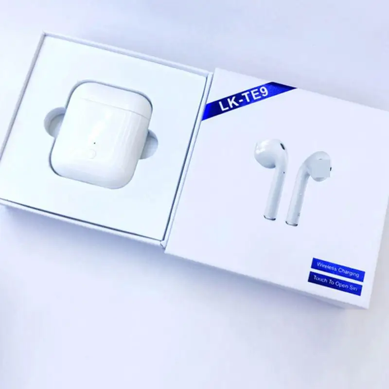 LK-TE9 sport wireless Bluetooth 5.0 headphone with pop-up window function connection Smart touch headset wireless charging