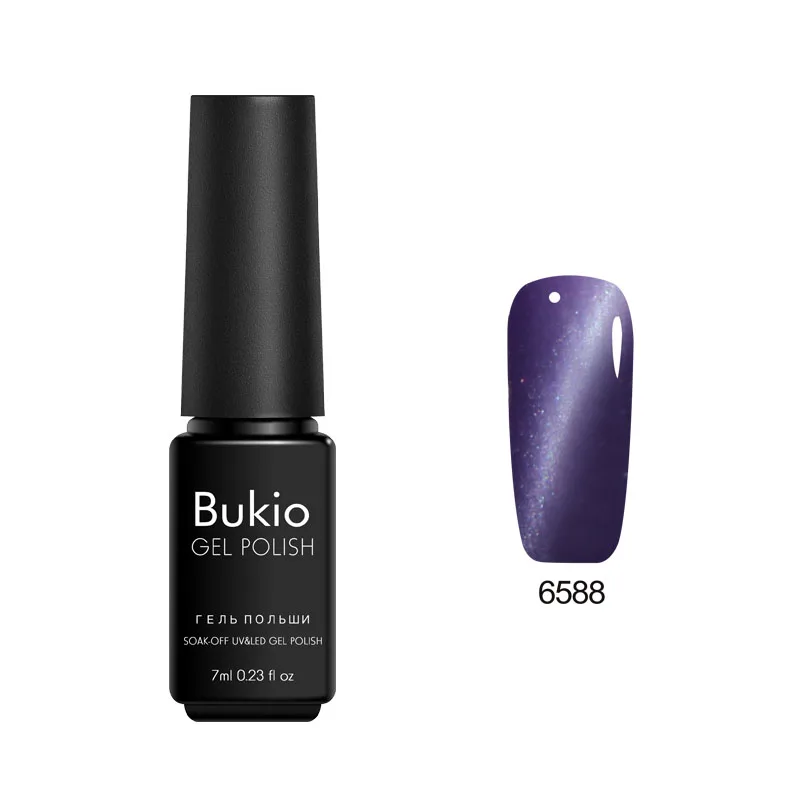 Bukio маникюр и дизайн ногтей гель для дизайна лак кошачий глаз полу термолак для ногтей Светодиодная лампа гель для украшения лак - Цвет: 6588