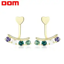DOM, женские серьги, 925 пробы, серебро, золото, серьги-гвоздики для женщин, Стерлинговое Серебро, ювелирное изделие, подарок на день Святого Валентина, SVE336 DOM, женские серьги, 925 пробы, серебро, золото, серьги-гвоздики для женщин, Стерлинговое Серебро, ювелирное изделие, подарок на день Святого Валентина, SVE336