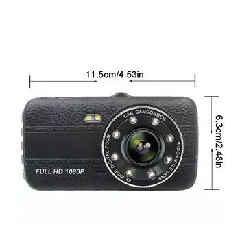 

Dash Cam 4" LCD Dual Lens Car DVR Driving Recorder 1080P Vehicle Video Camera