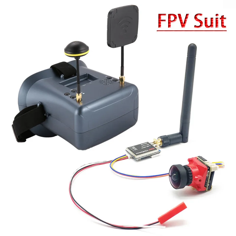 5 8G 40CH FPV Googles VR очки с DVR 2000mA батареей и 1/1.8 ''Starlight HDR OSD 1200TVL fpv камера для