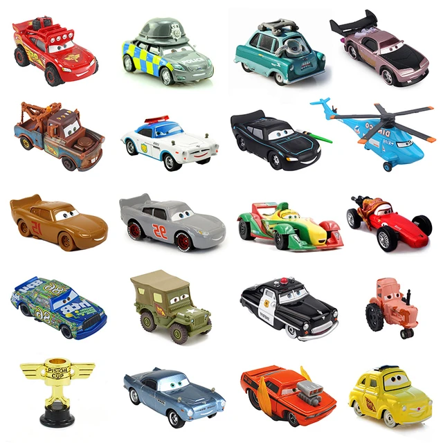 Carrinhos de brinquedo do filme carros 3 da disney pixar, centro de corrida,  danos, swervez, no.19, relâmpago mcqueen, 1:55, carro de metal, presente de  natal para crianças, ano novo - AliExpress