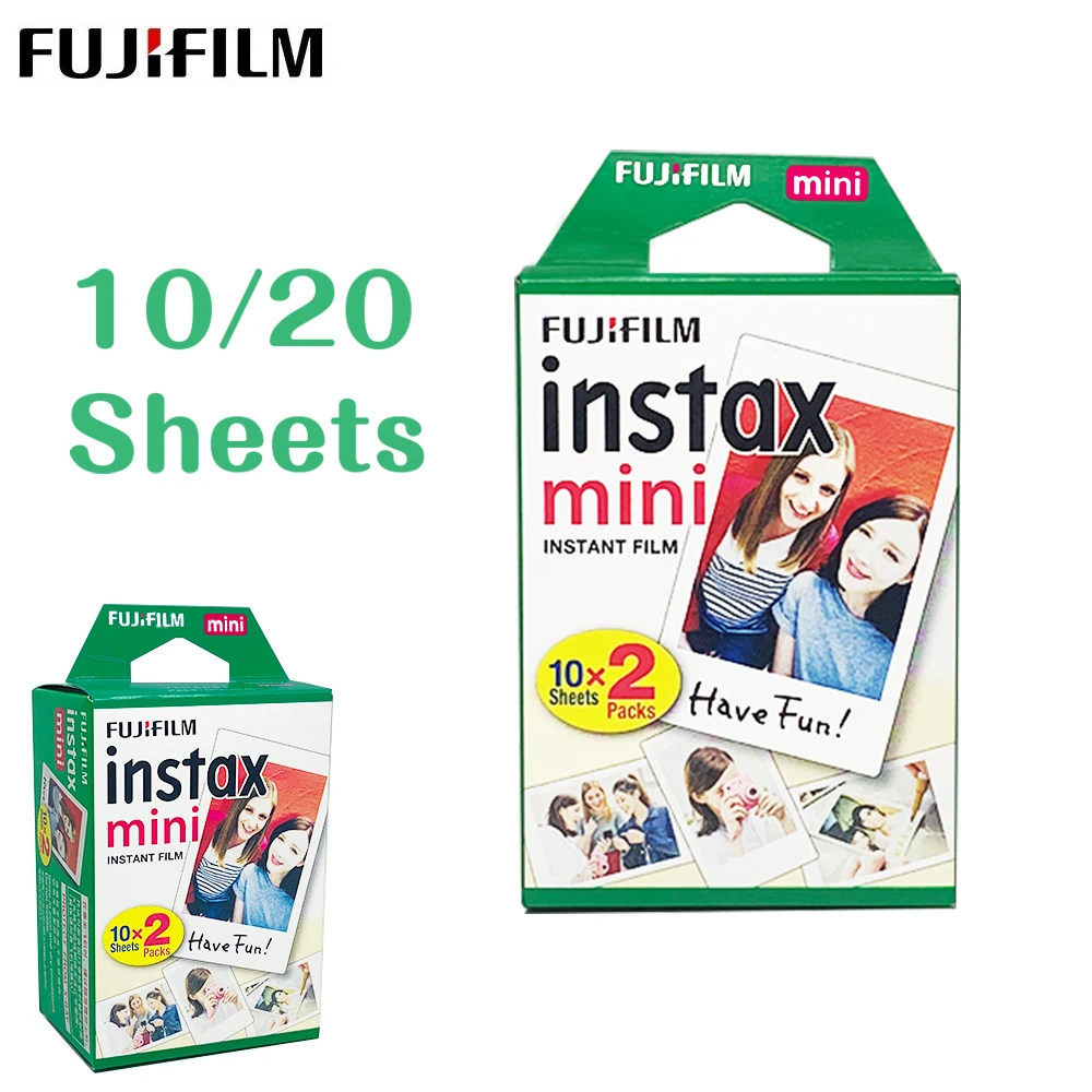 Fujifilm 10 20 листов Instax Mini 9 пленка белая кромка 3 дюйма для FUJI Fujifilm Instax фотокамера Mini 9 8 7s 70 90 Polaroid