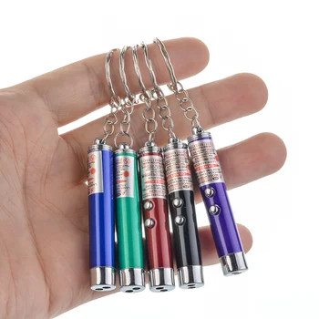 

Laser funny cat stick New Cool 2 In1 Red Laser Pointer Pen With White LED Light Childrens Play Cat Toy