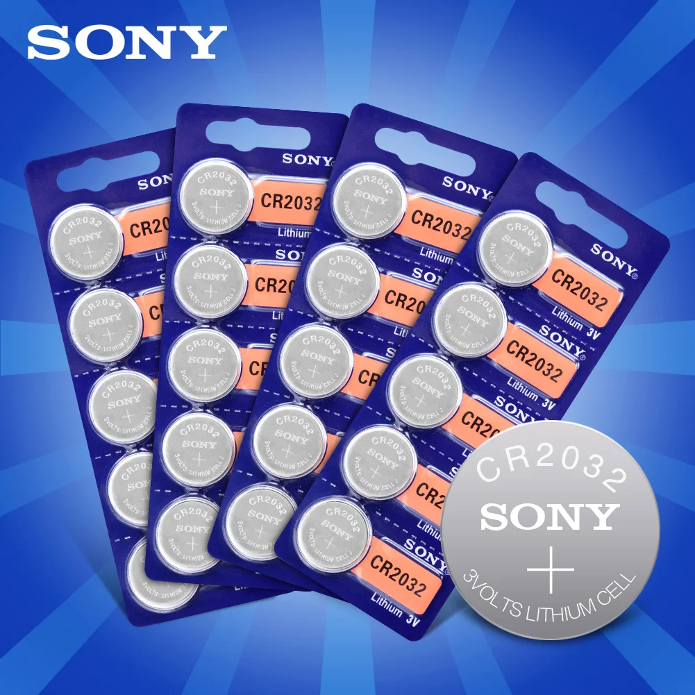 20шт для sony 3V CR2032 литиевая Кнопочная батарея BR2032 DL2032 ECR2032 CR 2032 кнопочная монета батареи для часов игрушки