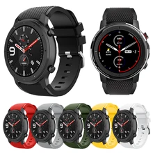 Силиконовый ремешок для часов Huami Amazfit GTR 47 мм/Pace Stratos 3 2 2S для samsung Galaxy watch 46 мм gear S3 22 мм