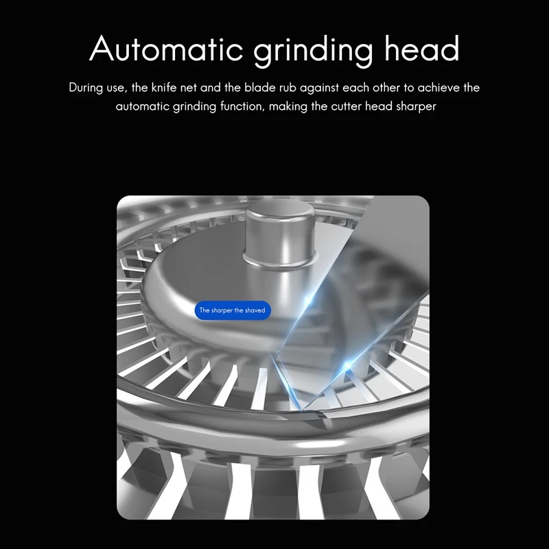 Men's Electric Shaver Heads Electric Razor Blade Replacement Head 6 Blades Head Shaver Replacement Bald 4