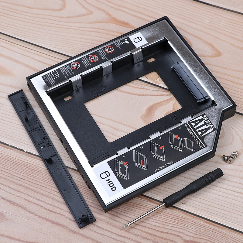 1 комплект для ноутбука Универсальный SATA для SATA 3,0 12,7 мм 2nd HDD Caddy для 2,5 ''SSD корпус жесткого диска