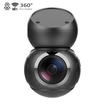 

360" rotating car video recorder 1080P wireless WIFI built-in GPS navigation register HD multi-angle shooting car sprint camera