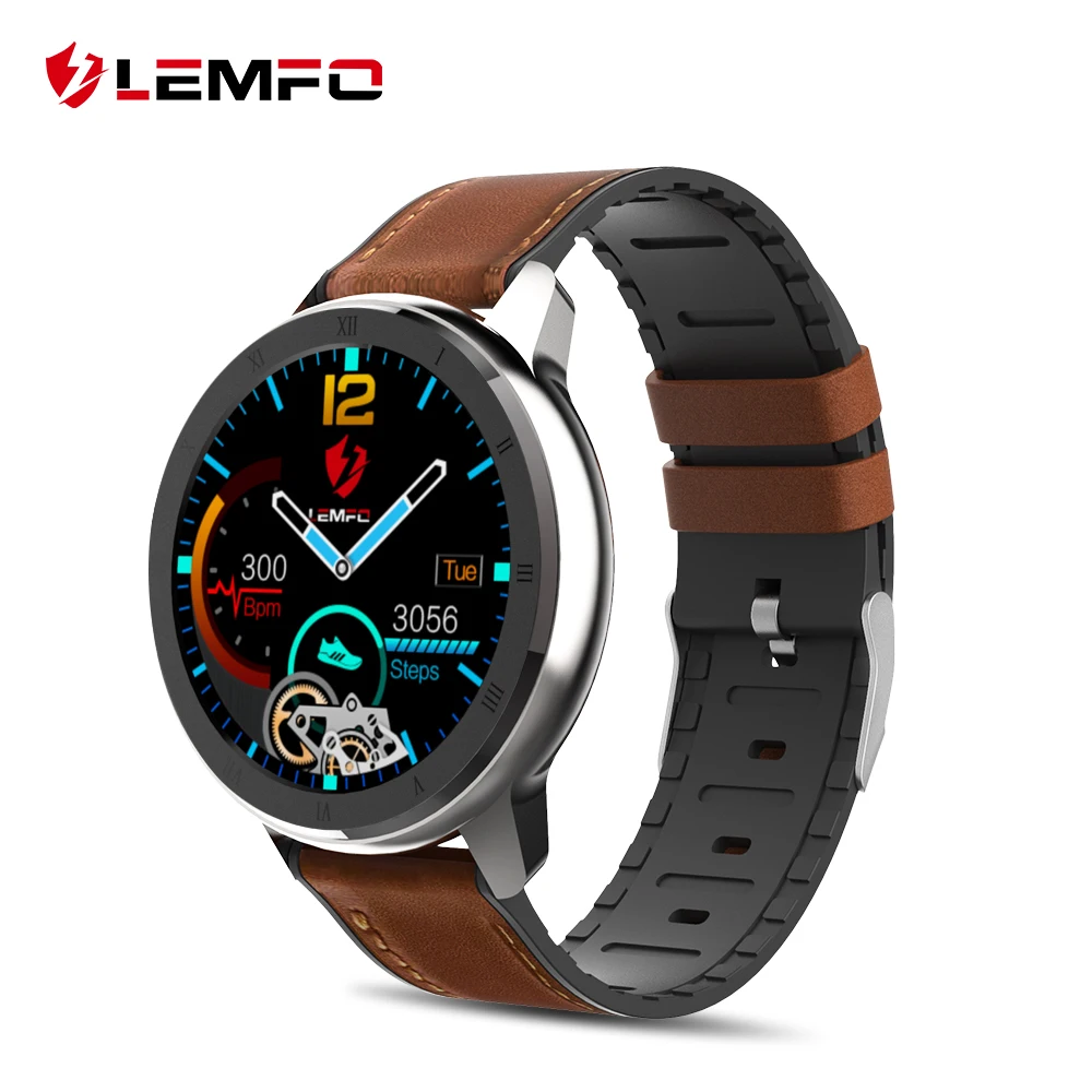 sliver LEMFO ELF2 Смарт часы PPG+ ЭКГ 1,3 дюймов полный сенсорный экран 360*360 HD разрешение BT5.0 ТПУ ремешок сменные спортивные умные часы - Цвет: sliver