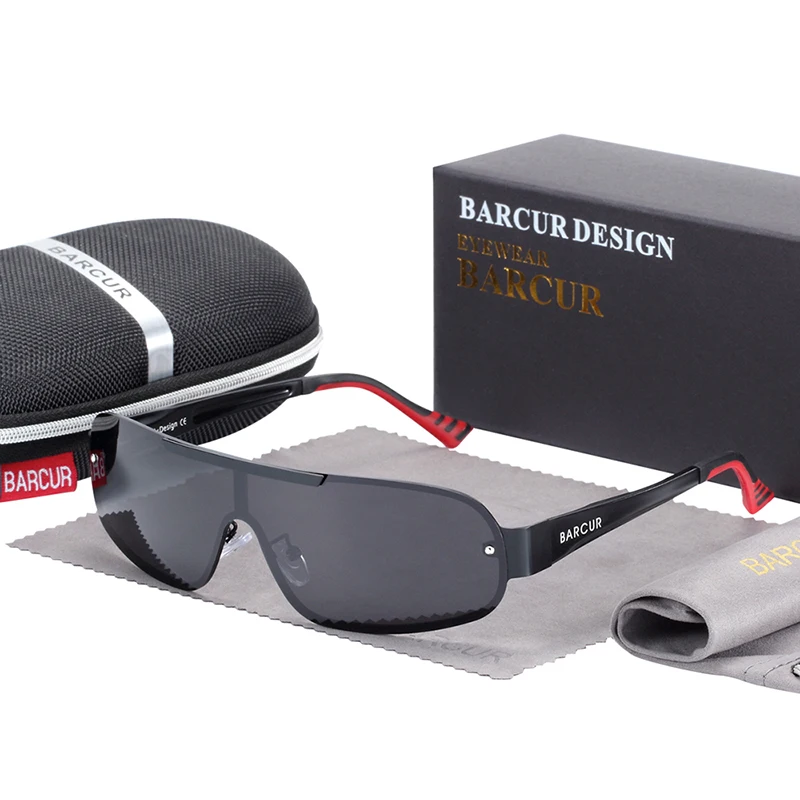 BARCUR Aluminum Sunglasses For Driving Narrow Polarized Lens