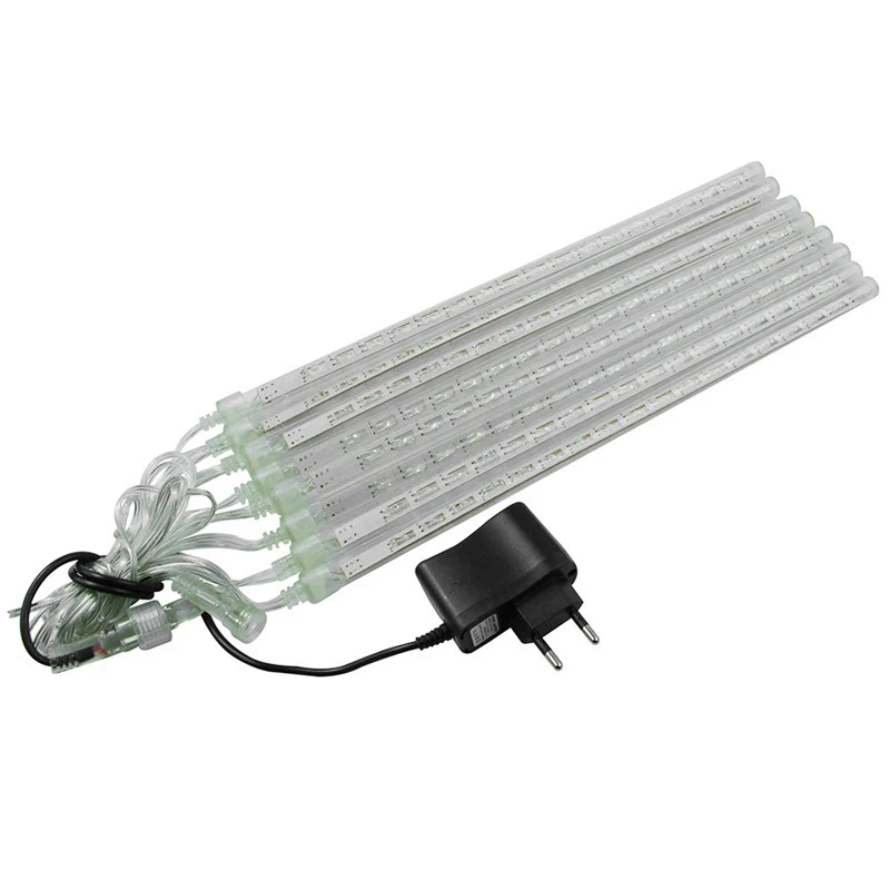 50CM LED Meteor Shower Rain Tube Lights 8 Tubes Garland Christmas Trees Decoration Lamp Home Garden Park Street Decor # 50CM LED Meteor Shower Rain Tube Lights 8 Tubes Garland Christmas Trees Decoration Lamp Home Garden Park Street Decor #