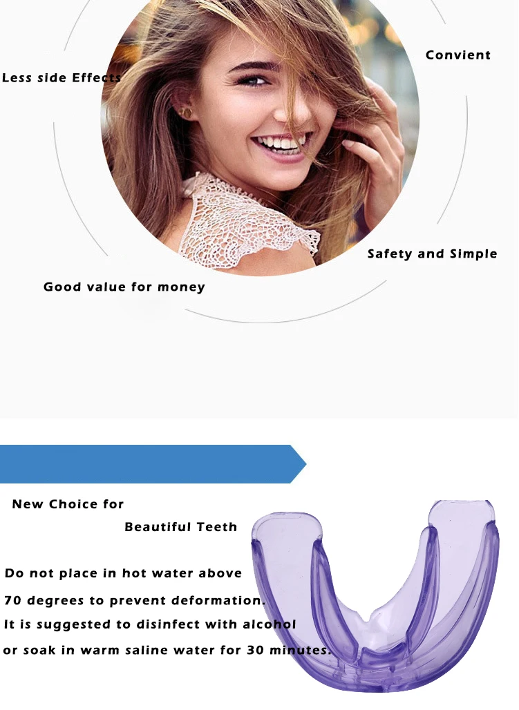 Ортодонтические брекеты зубные брекеты мгновенные силиконовые улыбка зубы выравнивание тренажер ретейнер для зубов рот защита ортодонтический брекет лоток