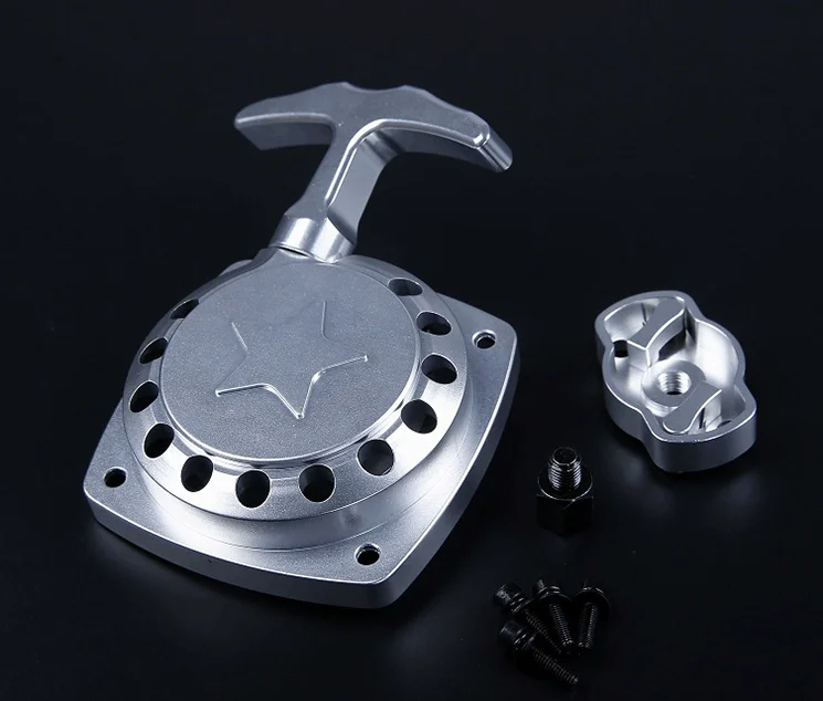CNC Alloy Easy Start Pull Starter Set fit Zenoah CY Engine for 1/5 LOSI 5IVE-T DBXL HPI KM ROVAN BAJA 5B 5T