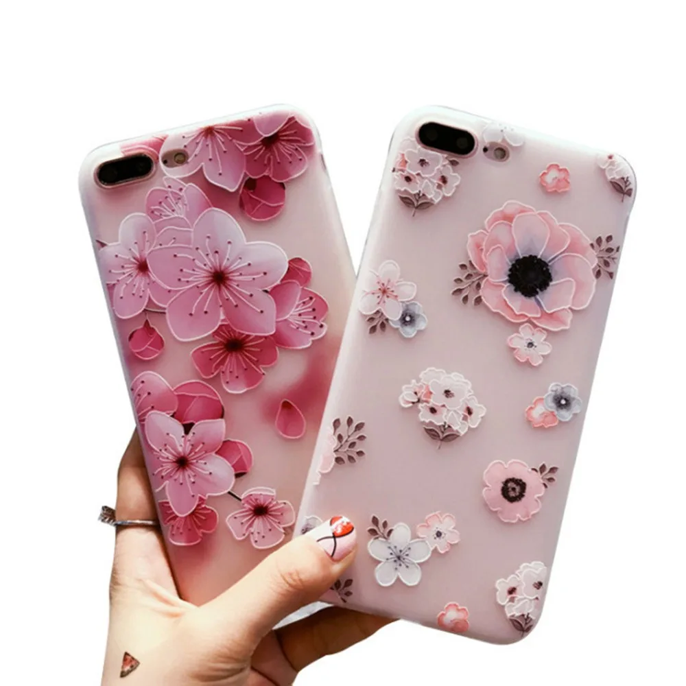 浮雕花朵手机壳iphone 华为 vivo 3