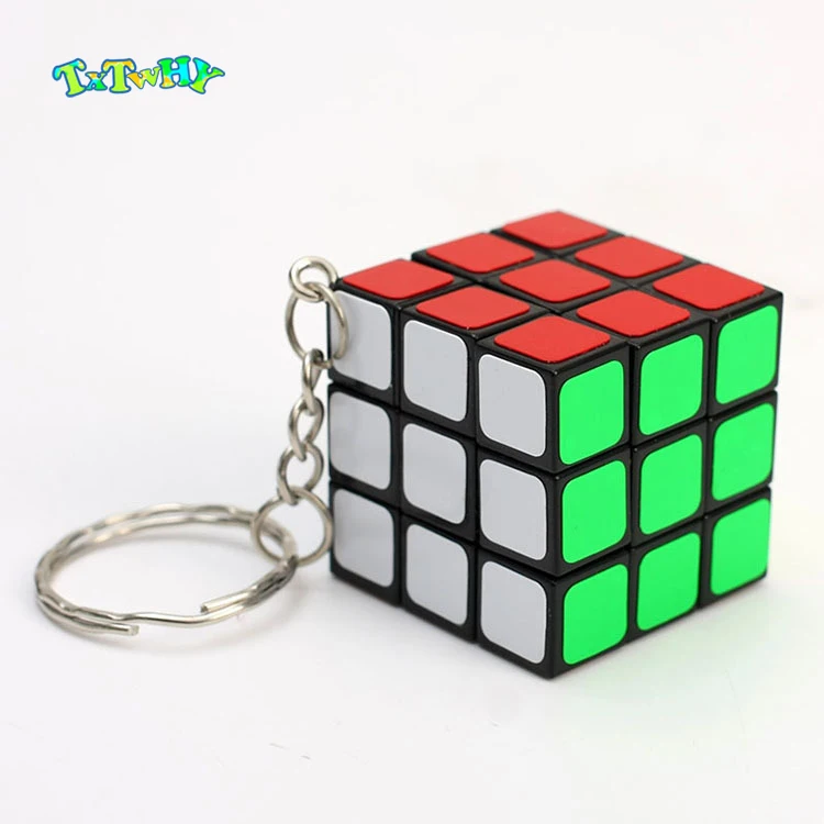 Мини-Игровой брелок Кубик Рубика 3x3x3 3 см Пластиковый Кубик кулон развивающий ребенок gamesTwist головоломка игрушки для детей подарок игрушки