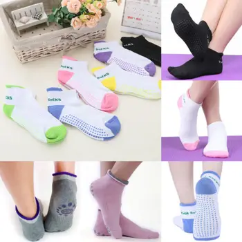 

Unisex Women Soft Anti-Skid Slipper Socks Non-Slip Cotton Gripper Breathable Gym Short Socks
