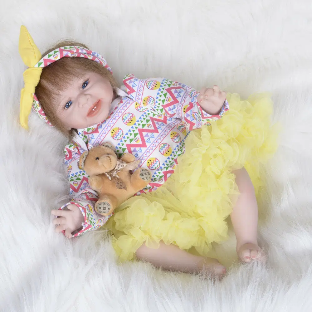 2" силиконовая виниловая кукла и одежда Reborn Bebe прекрасная новорожденная Реалистичная кукла для девочек, игрушки для детей