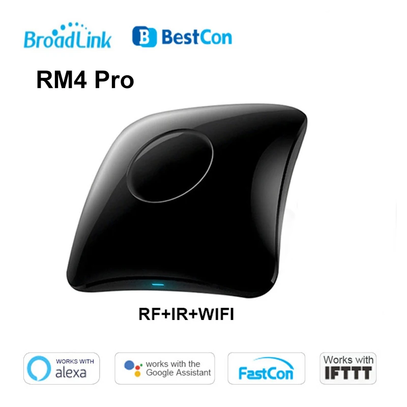 

2020 Broadlink Bestcon RM4 Pro/RM4C Mini Universal Intelligent Remote Controller Smart Home WiFi+IR+RF Switch work with alexa