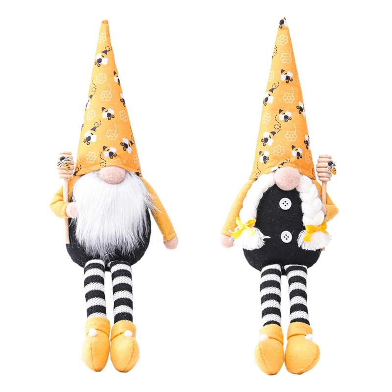 Bahar paskalya Bumble Bee Gnome Tomte Nisse İsveç Elf ev çiftlik evi mutfak dekoru raf katmanlı tepsi süslemeleri