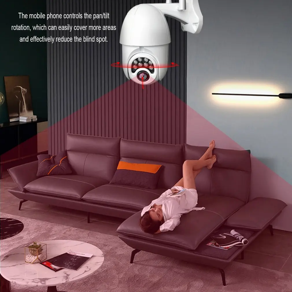 WiFi IP камера Full HD 1080 P/720 P Беспроводная Проводная PTZ наружная скоростная купольная CCTV камера безопасности Поддержка двухстороннее аудио приложение ICSee