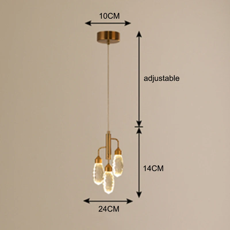 B Постмодерн роскошный светодиодный хрустальный подвесной светильник s светильник ing Скандинавское ретро кафе Лофт Гостиная Спальня прикроватный Бар Декор Светильник - Цвет корпуса: B