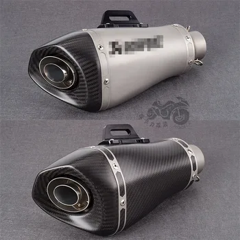 

Universal 51mm Motorcycle carbon fiber exhaust pipe muffler Moto exhaust for S1000RR Z900 GSXR750 S1000XR ZX6R