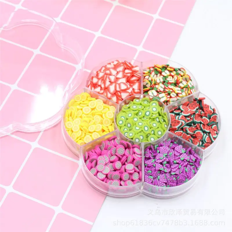 Ассорти фруктовые ломтики 90 г Fimo колеса-поставки слаймов/Slime аксессуары/Slime добавить ins/Полимерная глина/дизайн ногтей производитель комплектов для детей
