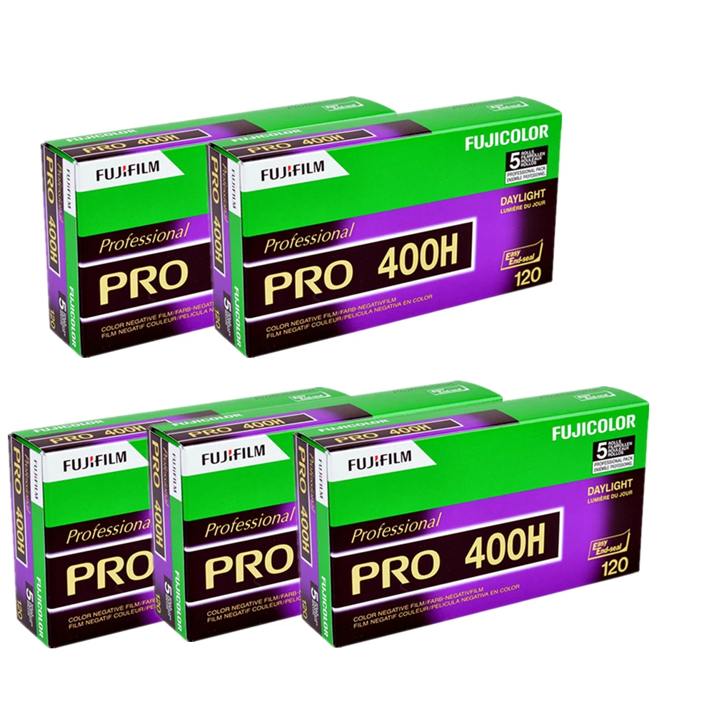5 рулонов Fujifilm Professional PRO 400H 120 цветная отрицательная пленка 12/
